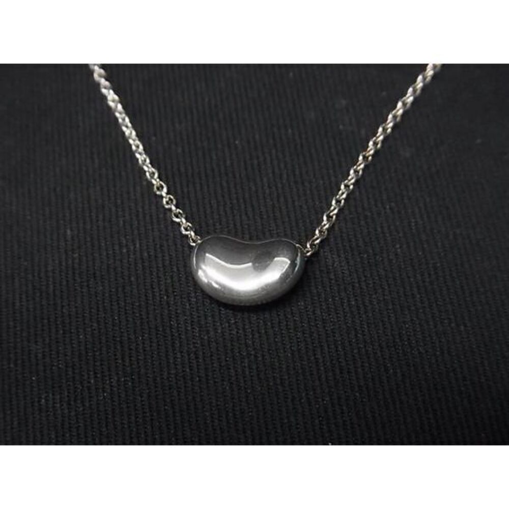 TIFFANY Co Elsa Peretti Bean necklace pendant silver